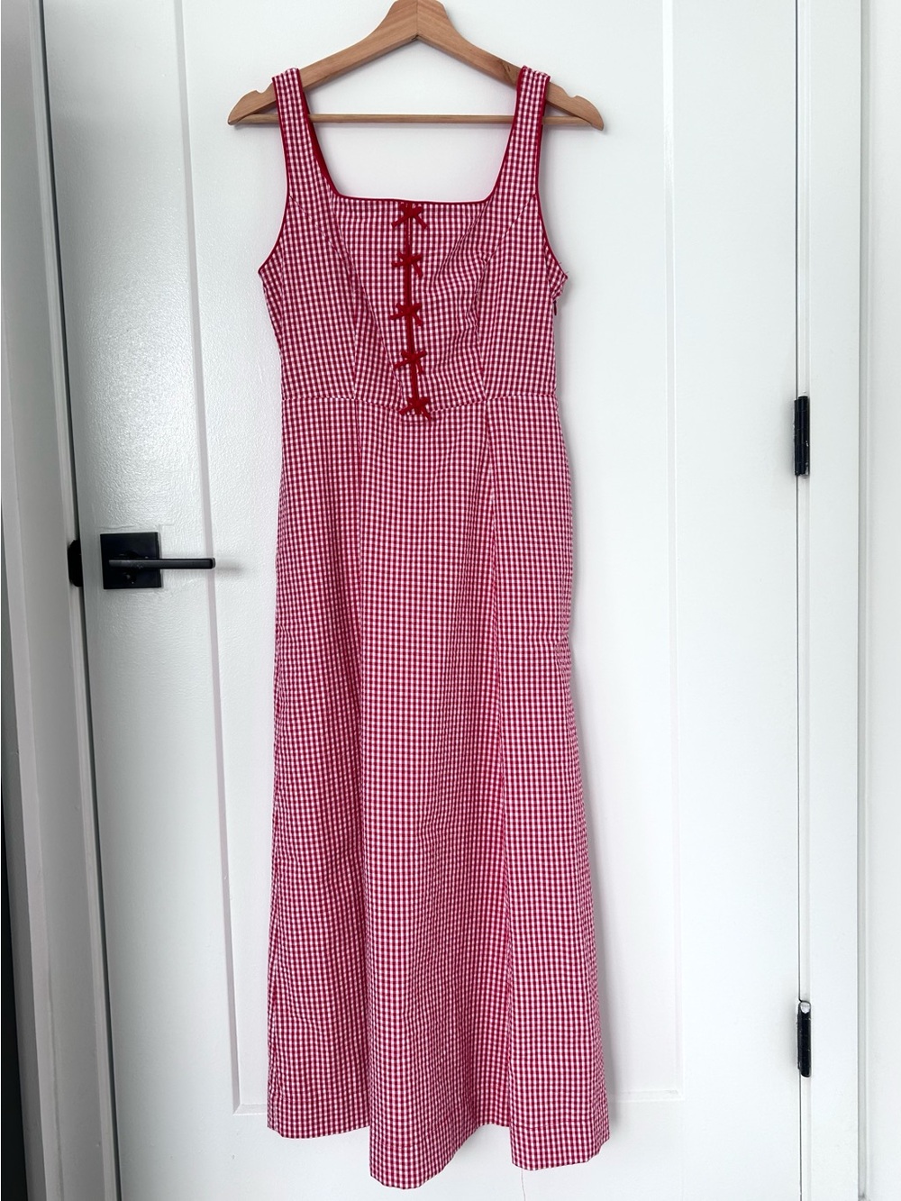 Rachel Zoe Gingham Seersucker Midi Sundress | Size 6